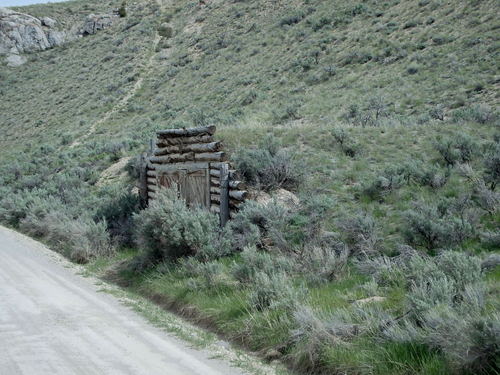 GDMBR: Early miners made shelters like this.